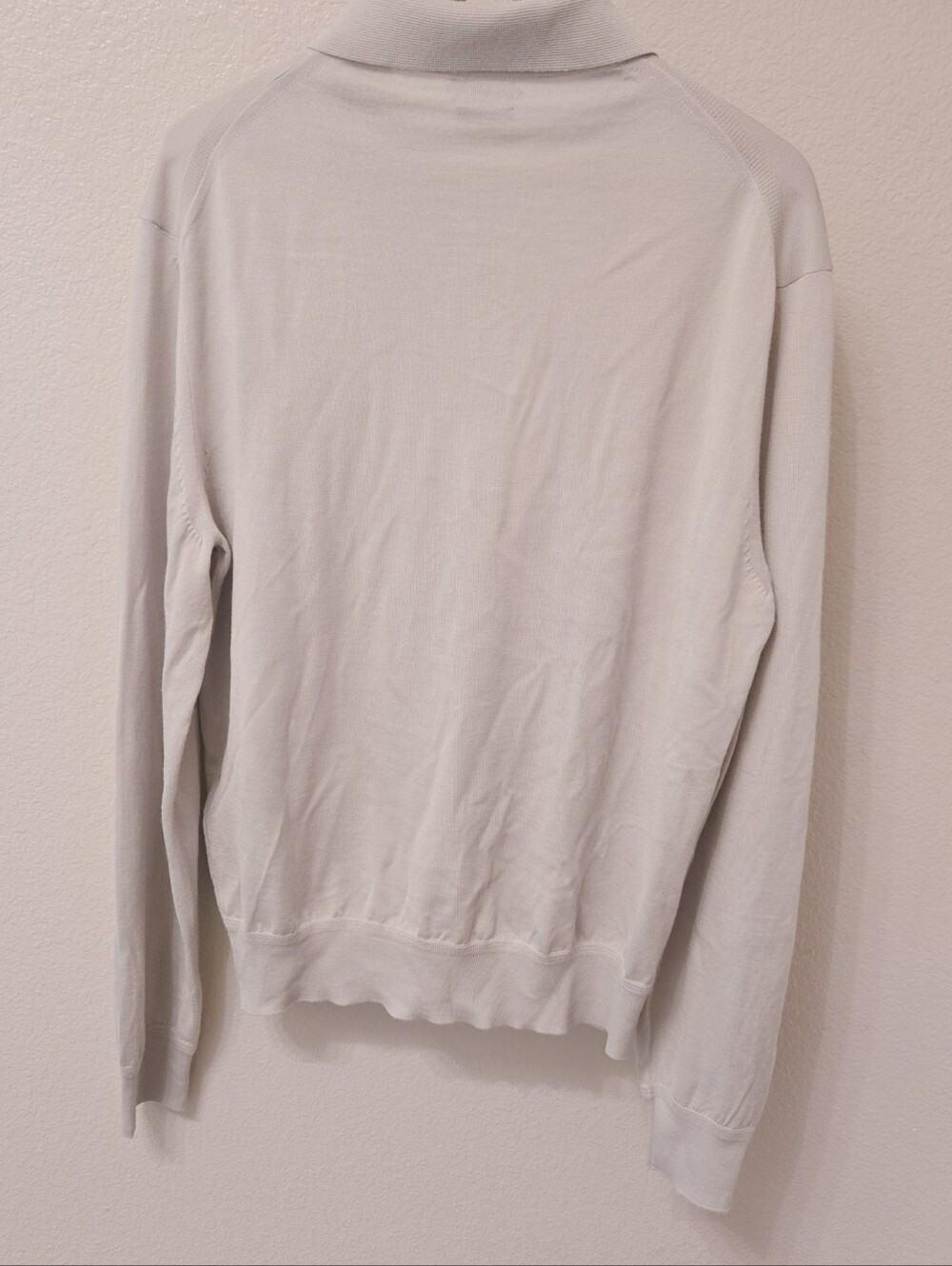 Tom Ford Mint Green Long-Sleeve Polo Shirt - Picture 3 of 8